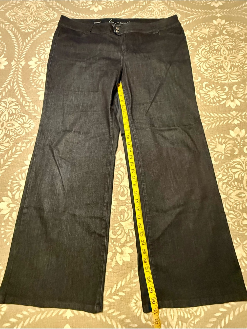 Lane Bryant Dark Wash Trouser Jeans - Picture 2 of 5